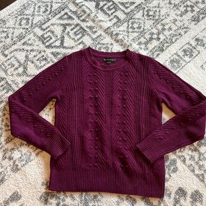 Banana Republic Purple Wool Crewneck Sweater Sz Small